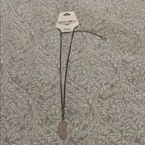 Kinsley Armelle Pink Pendant Silver Necklace‎